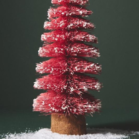 Anthropologie Sisal Bottle Brush Tree Pink - Picture 4 of 6